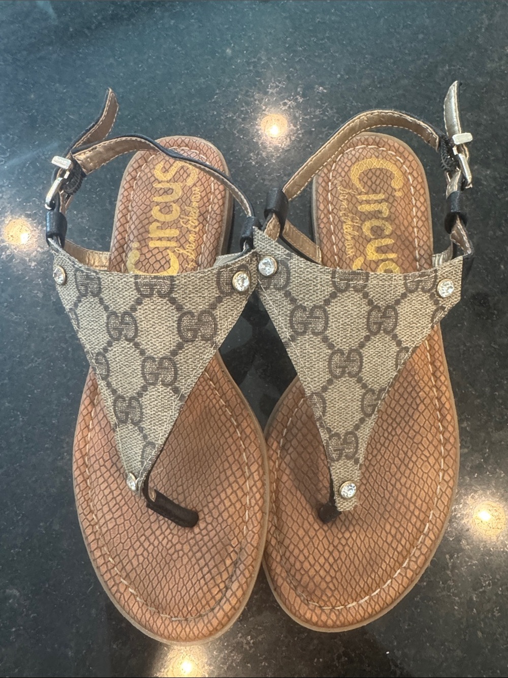Sam Edelman Gigi Gucci Canvas Sandal from Etsy Size 6